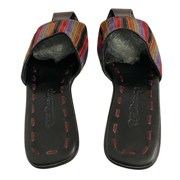 Robert Zur New Vintage 90s Leather Fisherman Slides Sandals 8.5 Designer Luxury - Picture 4 of 10